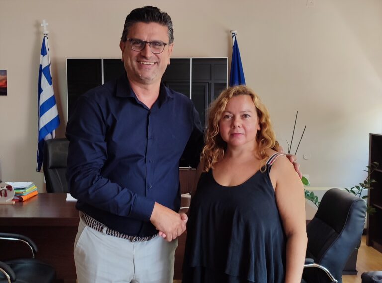 Η Μαρία Αδαμοπούλου στο πλευρό του Γιάννη Λέντζα