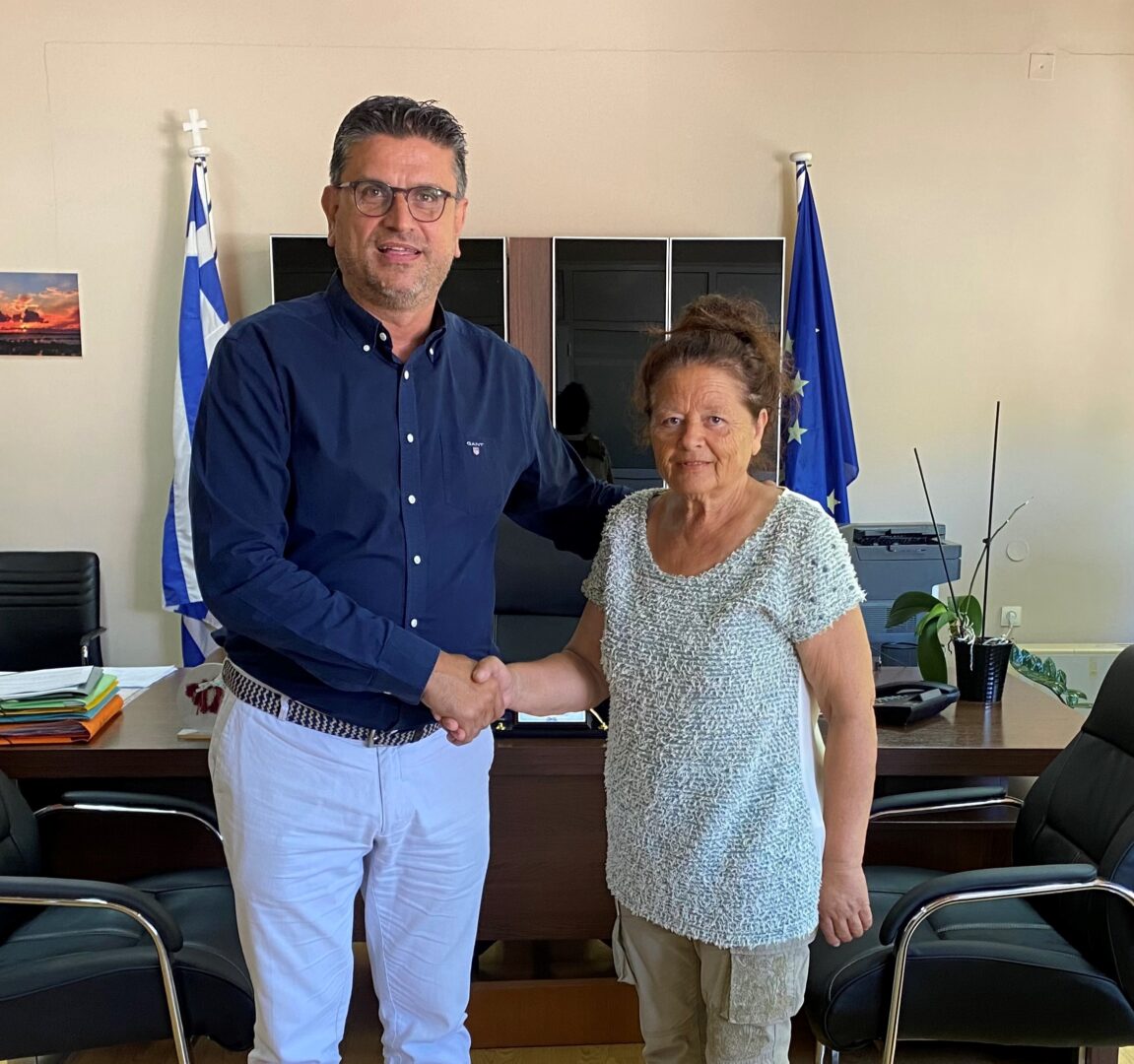 Η Ελένη Αρβανίτη στο πλευρό του Γιάννη Λέντζα