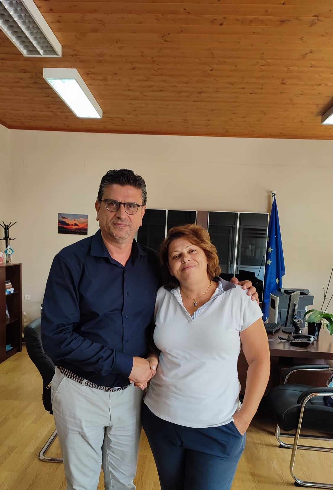 Η Κατερίνα Βόσσου στο πλευρό του Γιάννη Λέντζα
