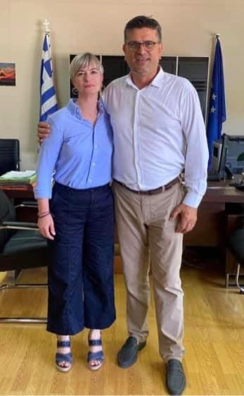Η Μαρία Μυλωνάκη στο πλευρό του Γιάννη Λέντζα