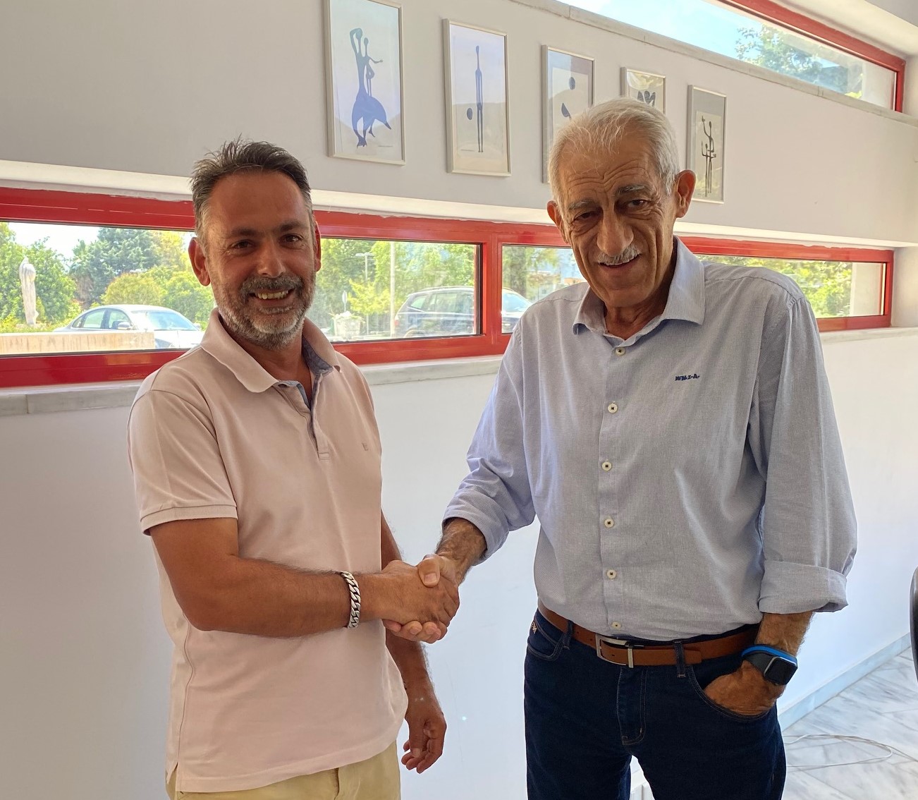Με τον Γιάννη Λυμπέρη και ο Παναγιώτης Χριστόπουλος!